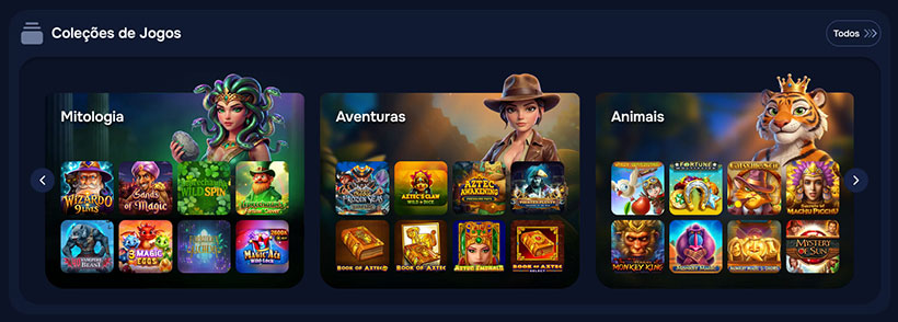 Coleções de Jogos de casino. 